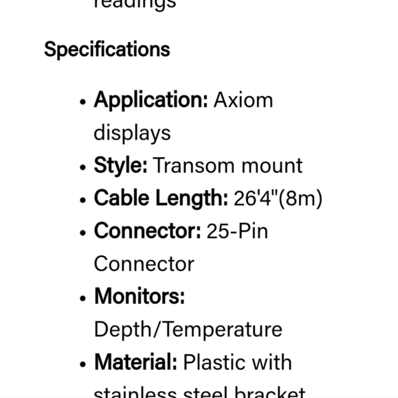 New NIB Raymarine RV-100 Real Vision 3D All In One Transom Mount Transducer - Picture 9 of 13